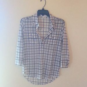 Aeropostale 3/4 sleeve lightweight camp shirt